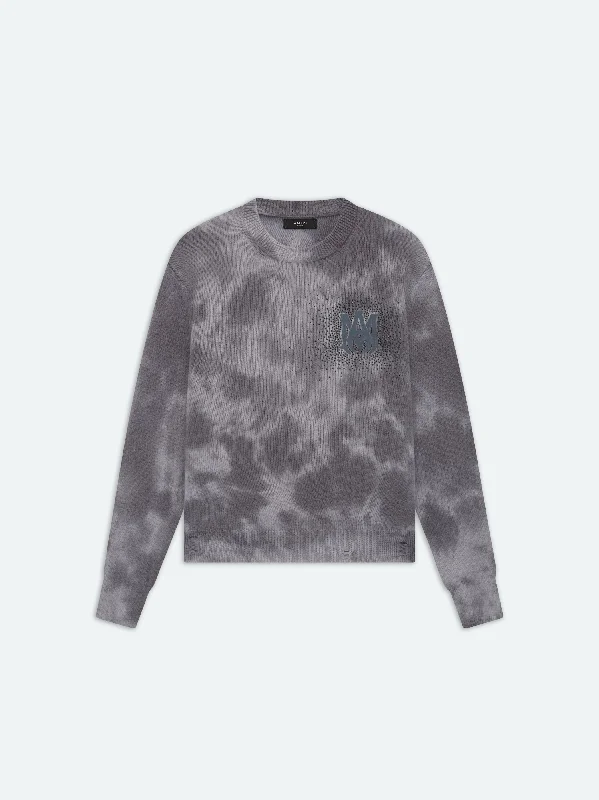 CRYSTAL CREWNECK- Faded Black