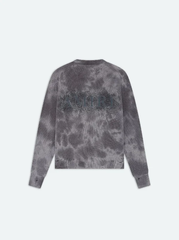 CRYSTAL CREWNECK- Faded Black