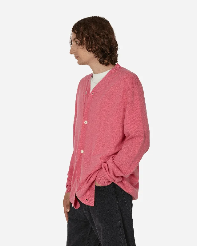 Oversized Knit Cardigan Pink