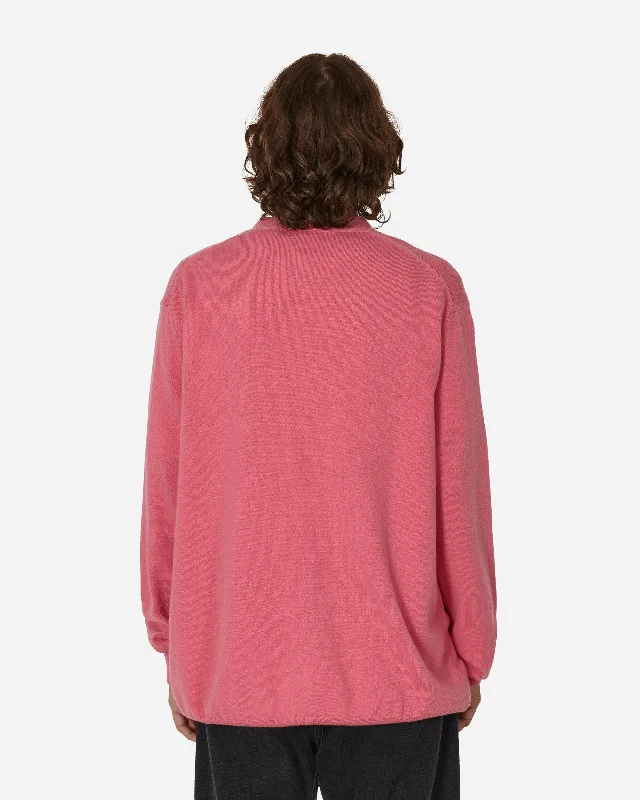 Oversized Knit Cardigan Pink