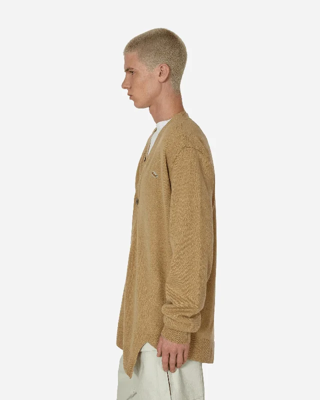 Lacoste Asymmetric Cardigan Camel