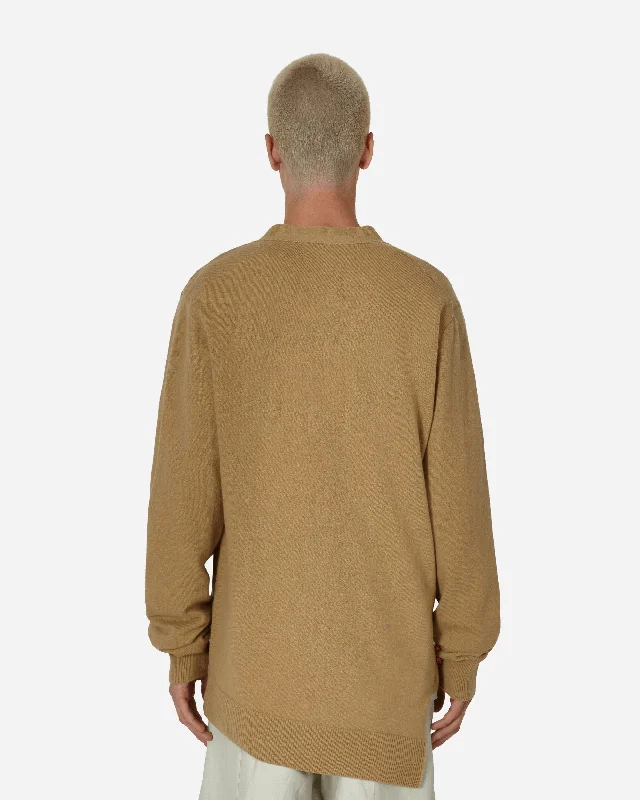 Lacoste Asymmetric Cardigan Camel