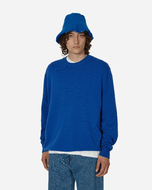 Oversized Knit Sweater Blue