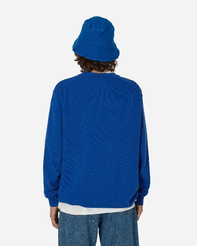 Oversized Knit Sweater Blue