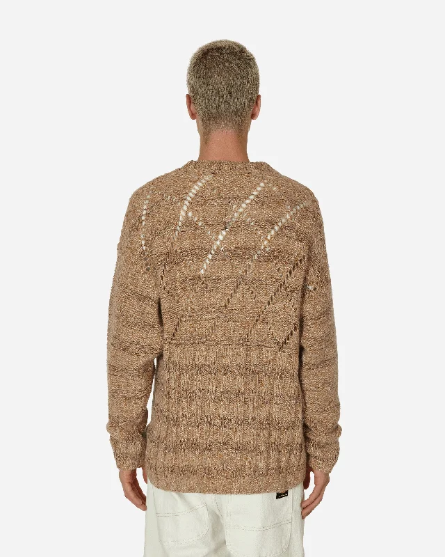 Antonio Oversized Embroidered Sweater Beige / Rame