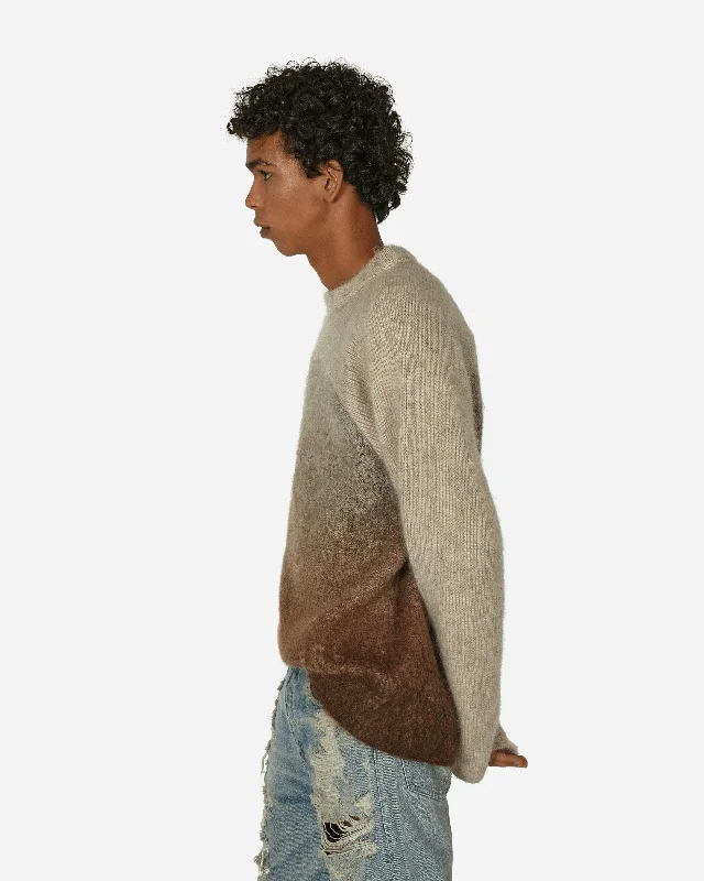 Gradient Rainbow Sweater Brown