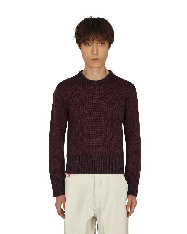 Shrunken Crewneck Sweater Red