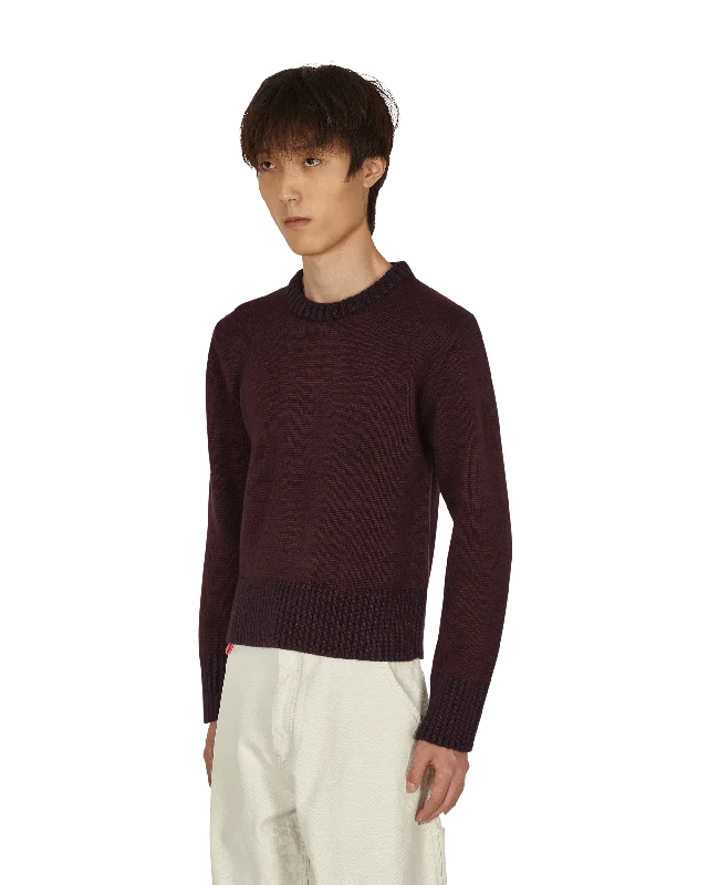 Shrunken Crewneck Sweater Red