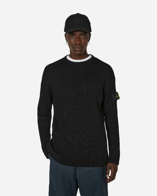 Virgin Wool Crewneck Sweater Black