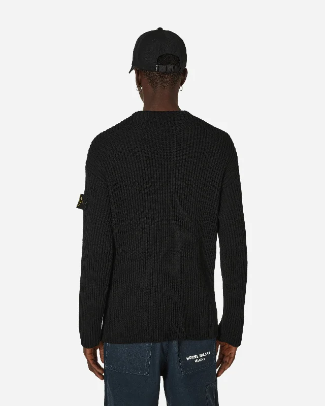 Virgin Wool Crewneck Sweater Black