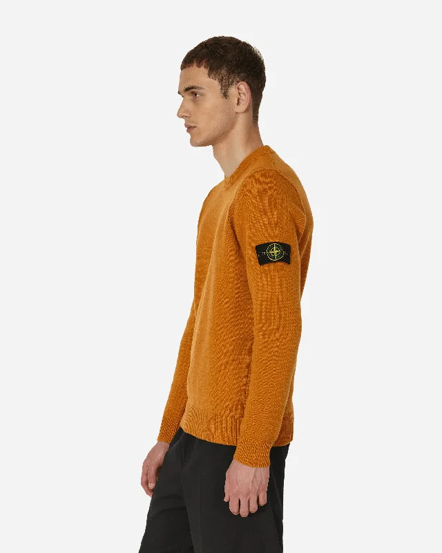 Wool Crewneck Sweater Rust