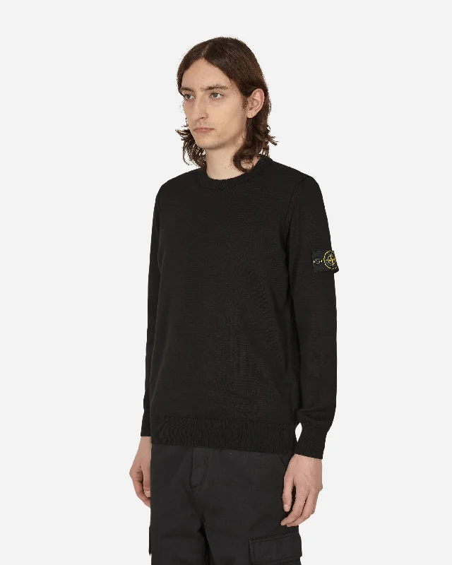 Cotton Crewneck Sweater Black