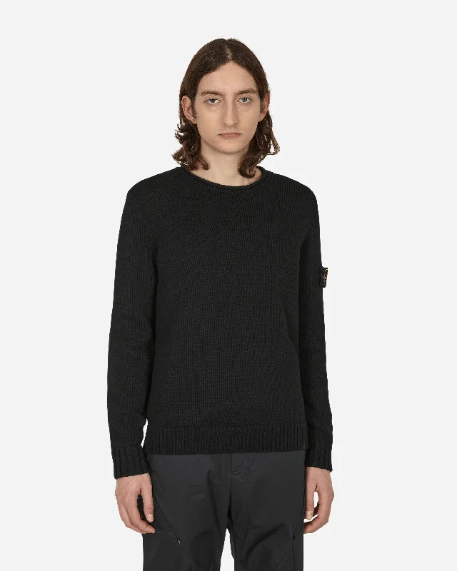 Loose Cotton Sweater Black