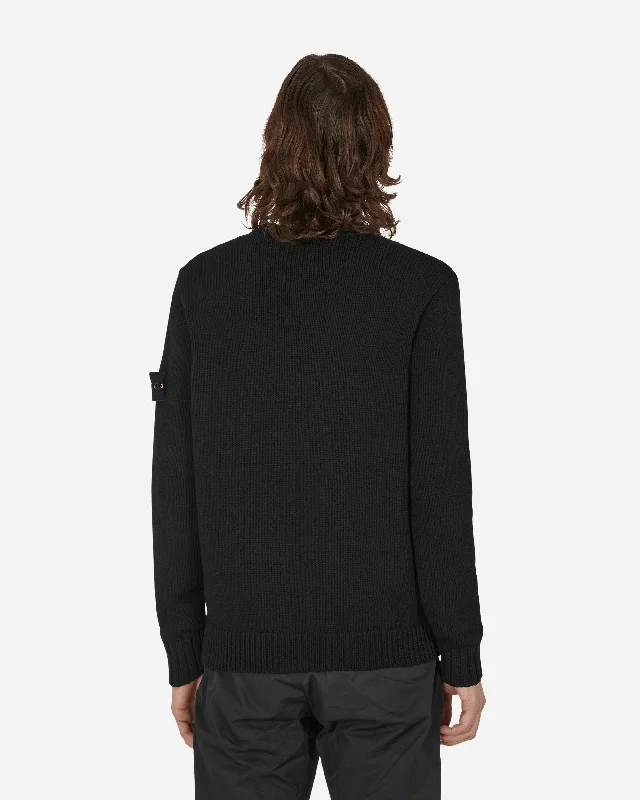 Loose Cotton Sweater Black